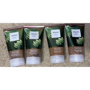 4x Bath & Body Works WAIKIKI BEACH COCONUT Sand & Sea Salt‎ Body Scrub NEW